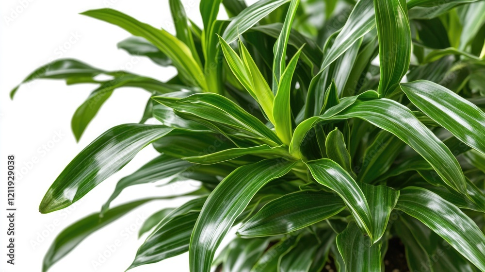 Poster a close-up shot of a plant with green leaves, perfect for using as a background or texture