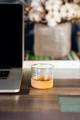 cup of coffee with teapot