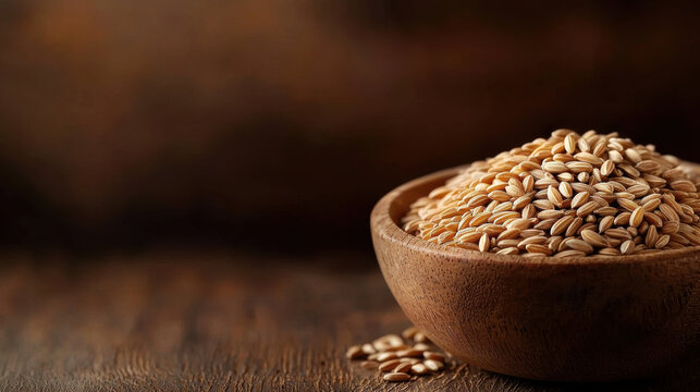 Macro shot of cumin seeds with a soft-focus background