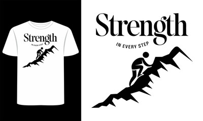 Motivational T-shirt vector  Graphics design with t shirt Mockup