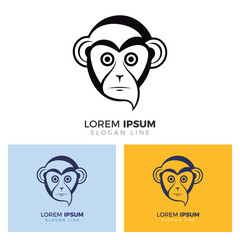 Obraz premium Squirrel Monkey Logo Design.