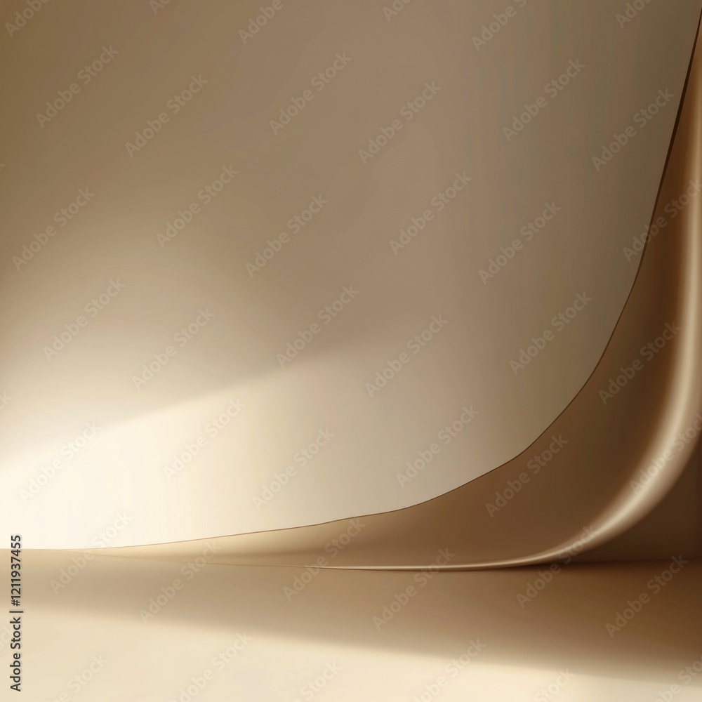 Poster abstract representation of a curved wall with textured surface