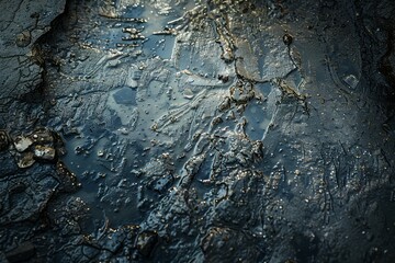 Image of Muddy pond of wet soil. Texture for background usage