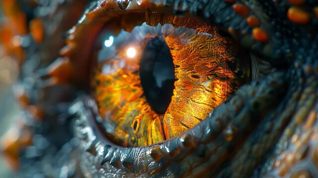 Dragon eye abstract video can be used as a background for fantasy games, films and projects related to mysticism.

