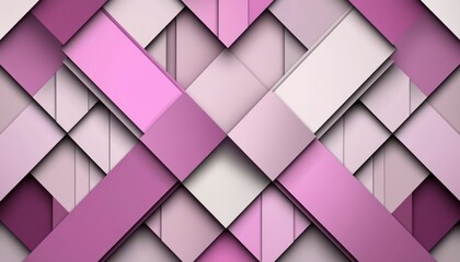 Obraz premium Abstract Pink and White Geometric Pattern Design