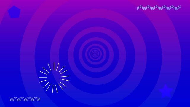 abstract background with circles loop animation, loop animation background, looping video