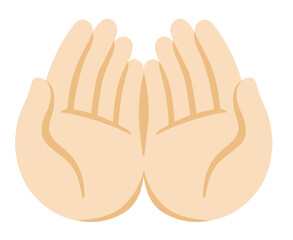 Obraz premium Hands in Prayer Position Icon