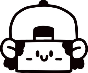 cartoon character face design illustration