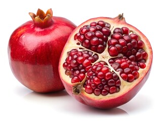 pomegranate isolated on white background