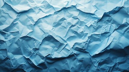 Fototapeta premium light blue crumpled paper background