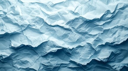 Fototapeta premium abstract light blue crumpled paper background, wallpaper