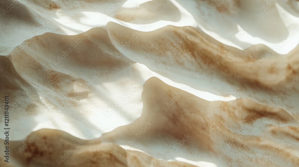 Poster abstract time lapse background showcasing wavy textures of ocean and sand in soft sunlight creating 