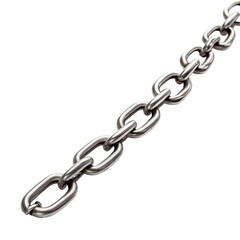 Obraz premium Metal Chain Isolated on Transparent Background