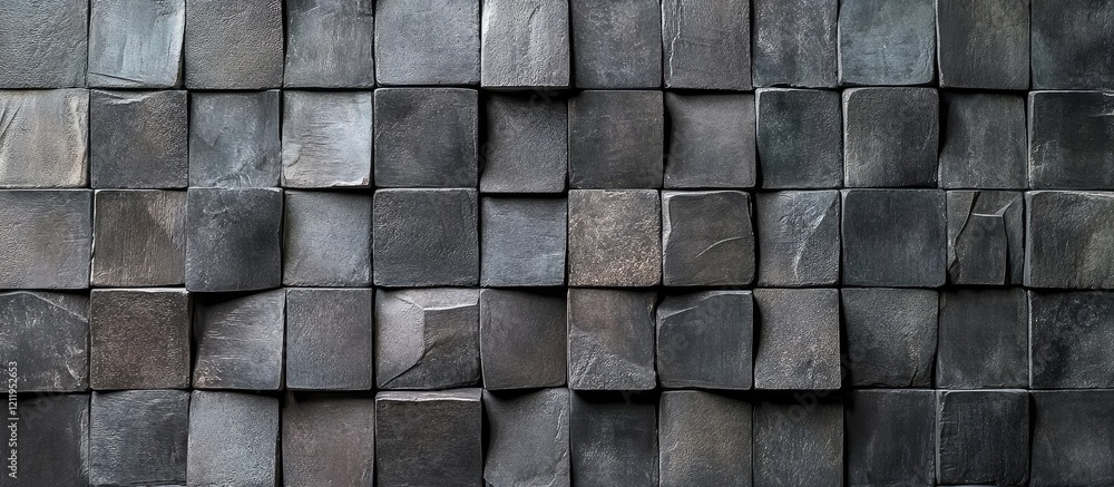 Poster textured gray stone wall background ideal for architecture and design projects with an industrial ae