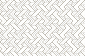 Vector grey line seamless geometric shapes. White background.