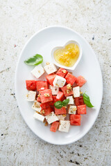 Watermelon salad with Feta cheese