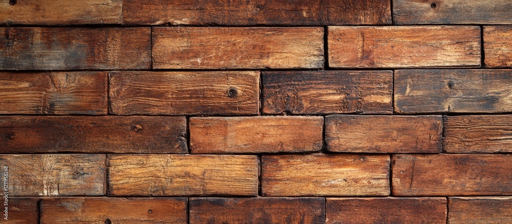 Poster textured rustic wood paneling background ideal for enhancing interior design concepts and creating a
