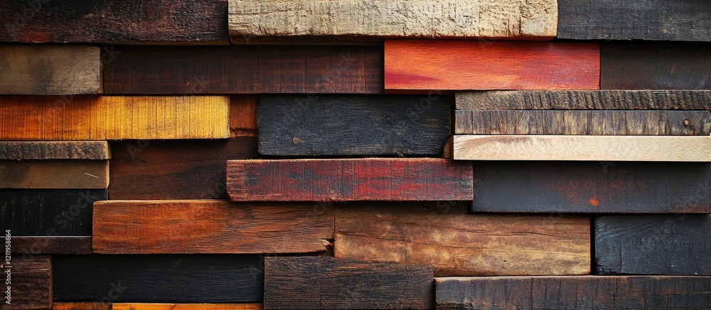 Poster layered wooden boards creating a textured background perfect for rustic themes and creative design p