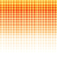 Abstract orange and white grid pattern with fade effect.