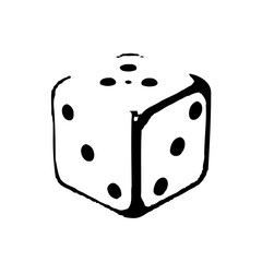 Hand Drawn Dice Illustration