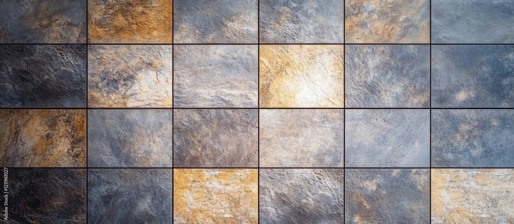 Poster textured stone tile cladding background ideal for creating a sophisticated ambiance in contemporary 