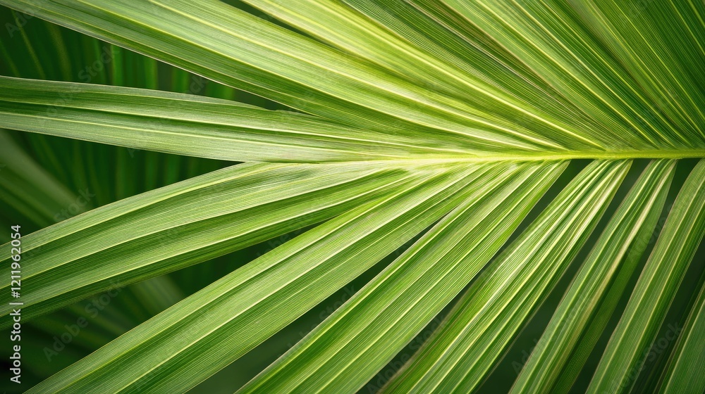 Poster tropical leaf texture background in lush green tones ideal for nature design or organic themes with 