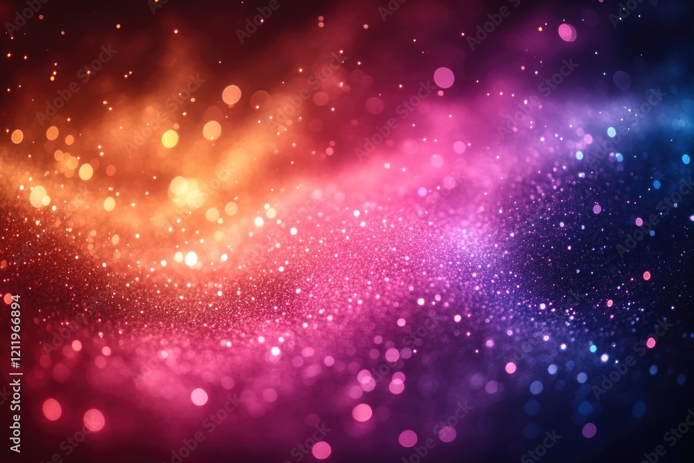 Poster A vibrant and dynamic blurred background with numerous lights, great for adding a sense of energy to your designs
