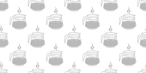 Coffee and Cafe pattern background. Vintage Coffee Doodle Pattern background. cafe pattern background. Cafe Themed Coffee Bean Pattern background.