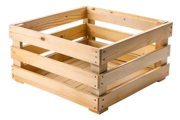Empty wooden crate
