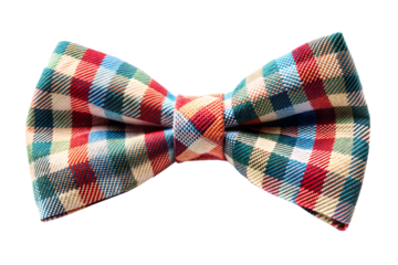 Colorful Plaid Bow Tie