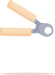 Hand grip exerciser with wooden handles improving hand strength and grip