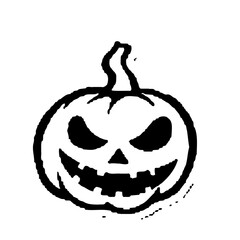 Spooky Jack-O-Lantern Silhouette