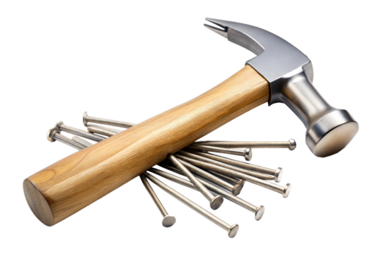 Claw Hammer and Nails