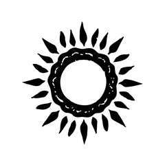 Hand Drawn Sunburst Graphic