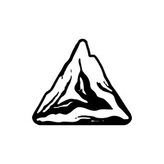 Minimalist Mountain Peak Graphic
