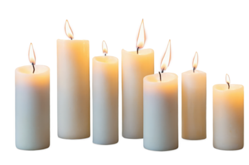 Burning Candles Image Peaceful Light and Warmth