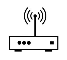 router icon vector with simple design