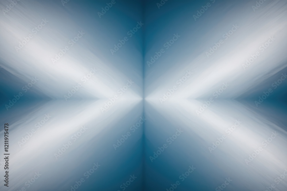 Poster abstract blue and white radial burst background, creating a symmetrical and calming visual effect.