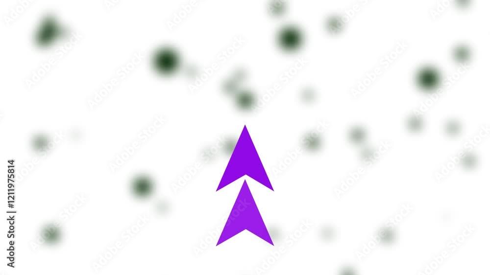 Poster abstract arrow pointing graphic animation. arrow sign symbol looping animation direction concept ani