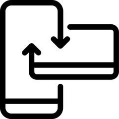 Simple vector icon bank card