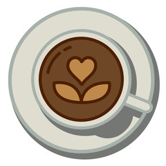 icon latte art tulip