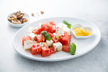 Watermelon salad with Feta cheese