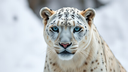 Naklejka premium close up of a white tiger