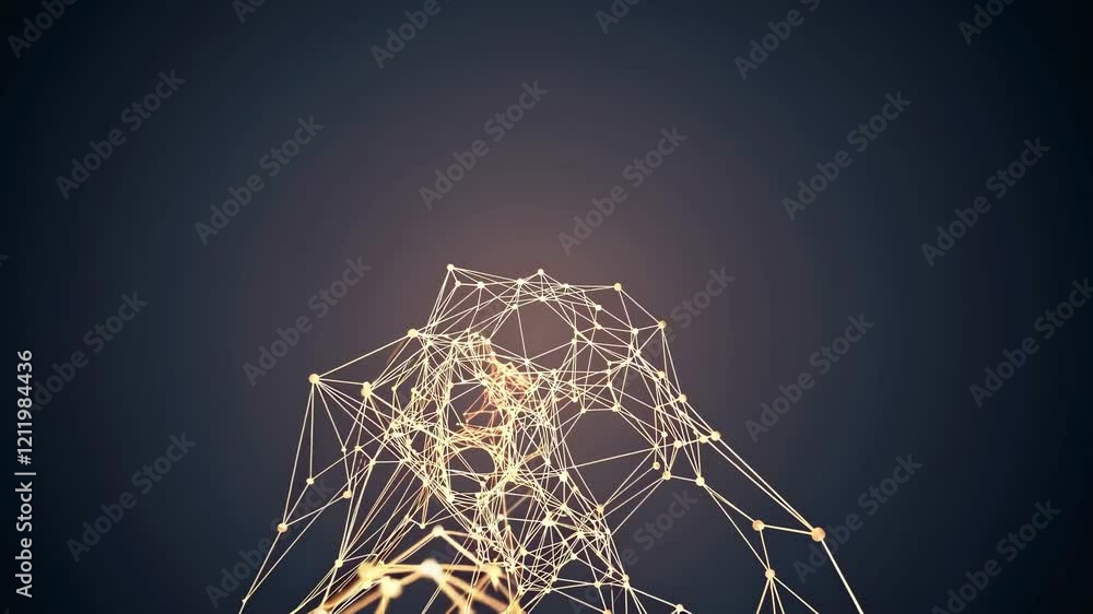 Poster exploring neural networks and their impact on artificial intelligence development