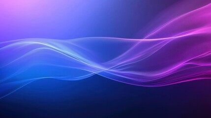 Obraz premium Soft Waves of Colorful Light Flowing Through a Dreamy Abstract Background in Shades of Blue and Purple for Creative Design Projects and Visual Inspiration