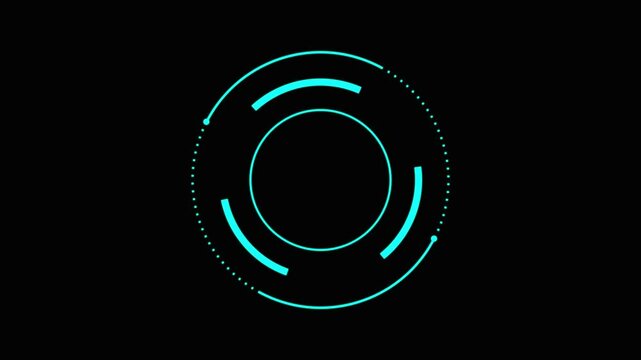 HUD circle rotation elements .