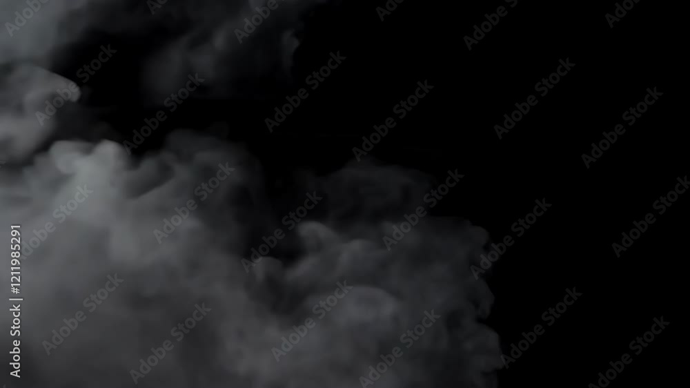 Poster intense scene featuring dynamic fire and swirling smoke, creating a dramatic visual with captivating