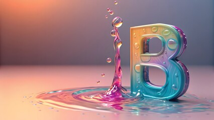 liquid-3d-letter-with--B--position-right--gradient-background 