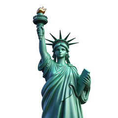 Obraz premium cute Statue of Liberty 3d cartoon style illustration