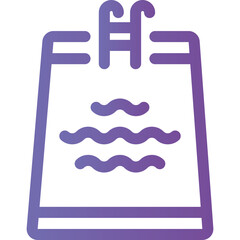 Simple vector icon swimming pool